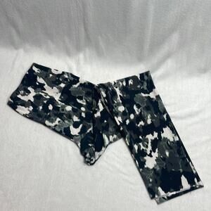 Norma Kamali black, dark gray and white leggings Size S